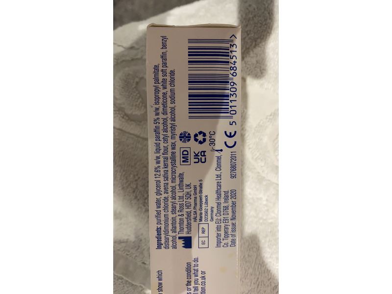 Zeroderma Zeroveen Emollient 2 In 1 Moisturising Cream and Wash with Natural Oatmeal 100g