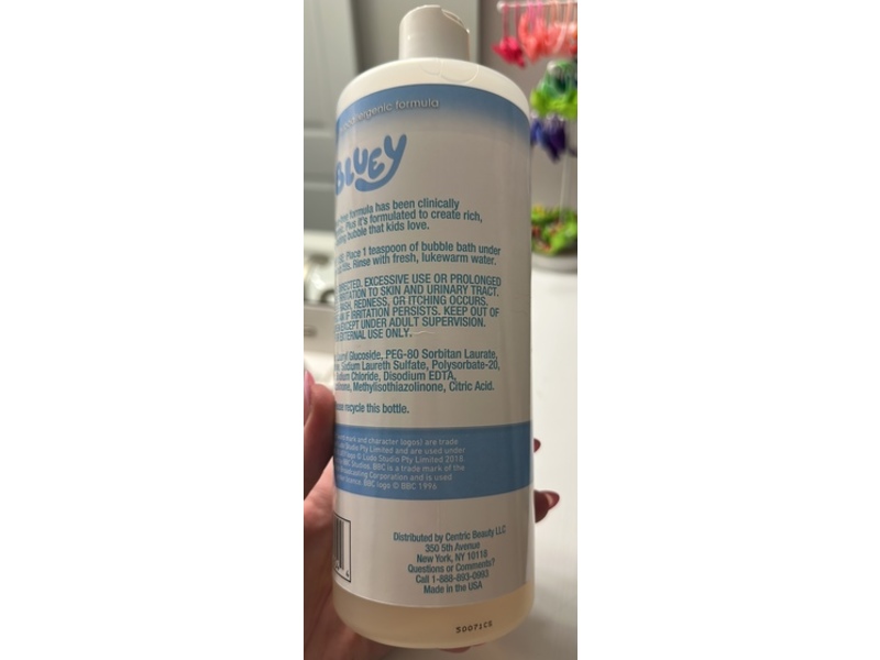 Happy Bubble Bluey Bubble Bath, 32 fl oz/946 mL