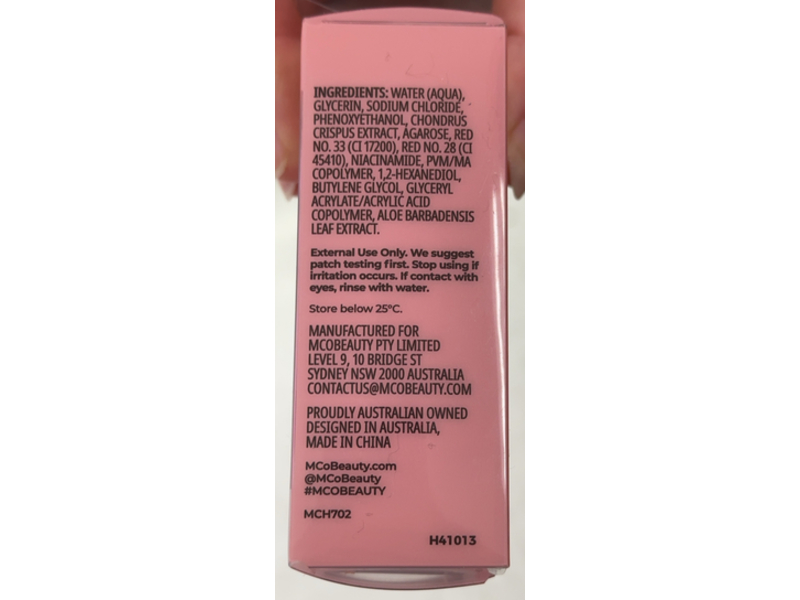 Mco Beauty Bouncy Jelly Tint Cheek & Lip, Berry Pop, 0.24 oz/7 g