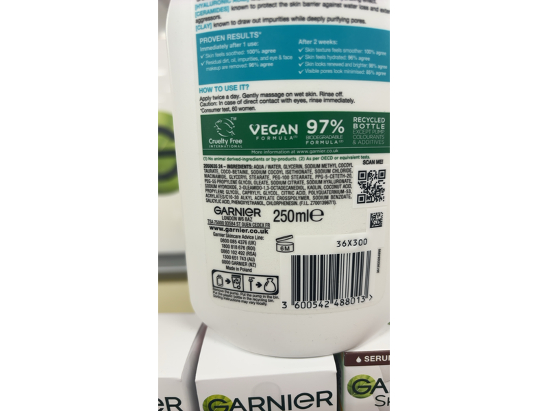 Garnier SkinActive Hydrating Deep Cleanser, 250