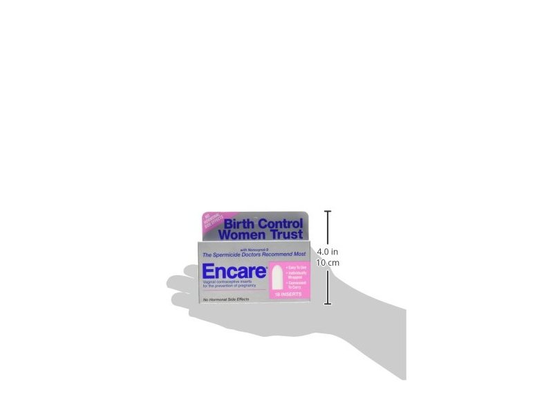 Encare Vaginal Contraceptive Inserts, 18 Inserts Ingredients and Reviews