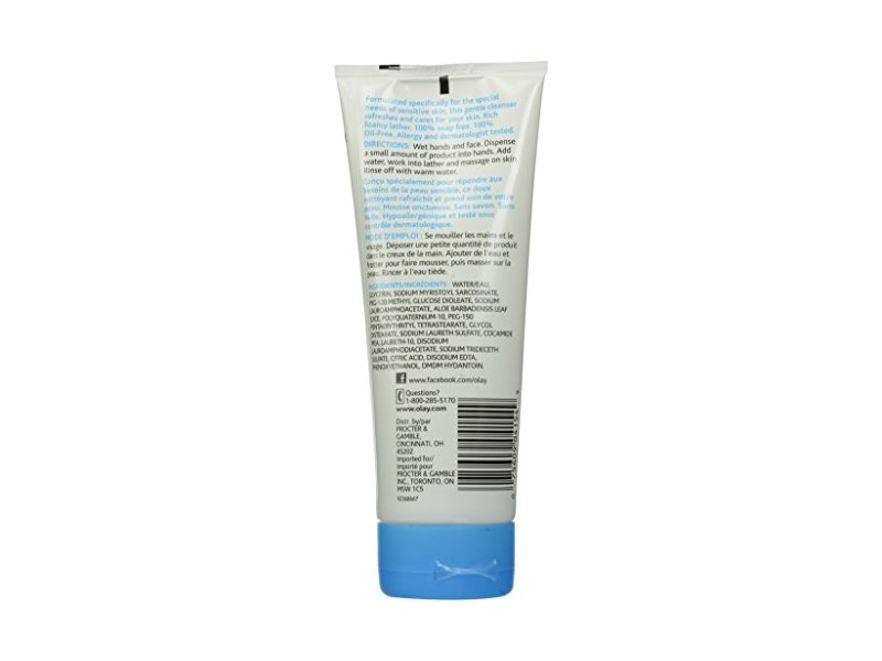 Olay Foaming Face Wash, Sensitive, 7 fl oz