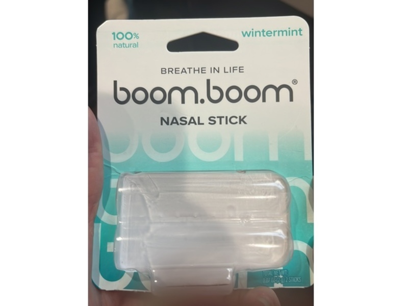 Boom Boom Nasal Stick, Wintermint, 0.7 oz/2 g, 2 Count
