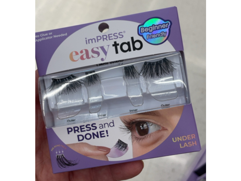 Impress Falsies Easy Tab Press On Eyelashes, Demi Wispy