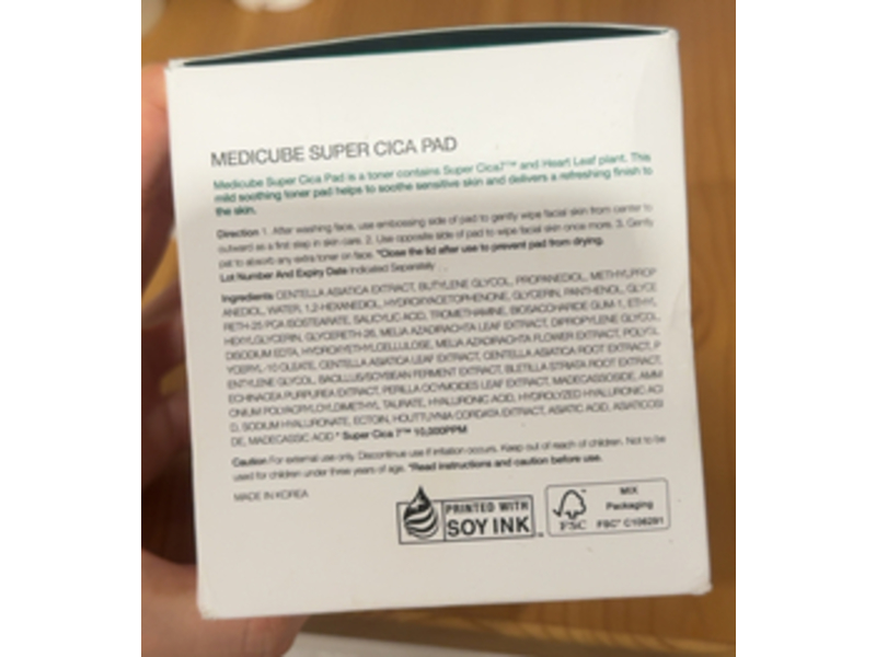 Medicube Super Cica Pads, 5.29 oz/150 g, 70 Count