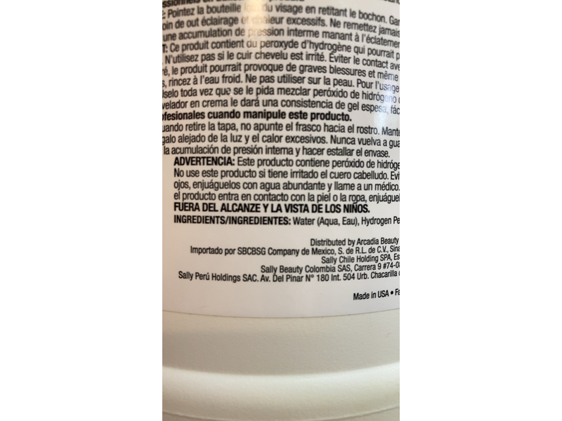 Salon Care 40 Volume Creme Developer, 128 fl oz/3.78 L