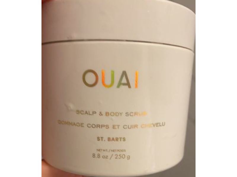 OUAI ST. Barts Scalp and Body Scrub, 8.8 oz/250 g