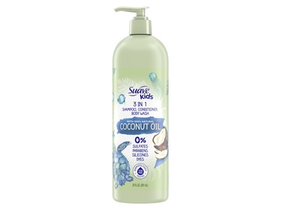 Suave Kids 3 In 1 Shampoo, Conditioner & Body Wash, Coconut Oil, 20 fl oz/591 mL