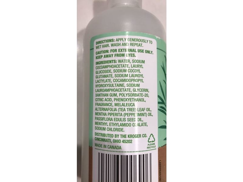 Simple Truth Shampoo, Tea Tree Mint, Nourishes & Moisturizes, 11.8 fl oz/350 mL