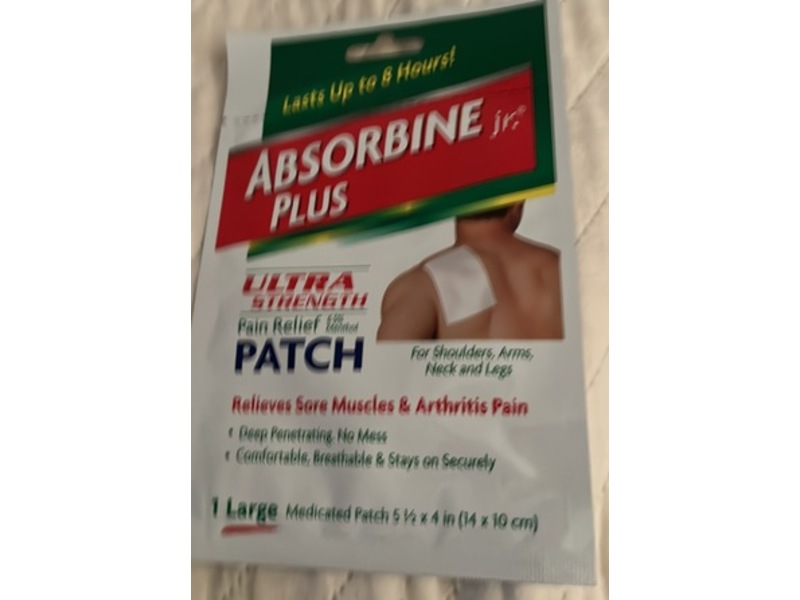 Absorbine Jr. Plus Ultra Strength Pain Relief Patch, 1 Count