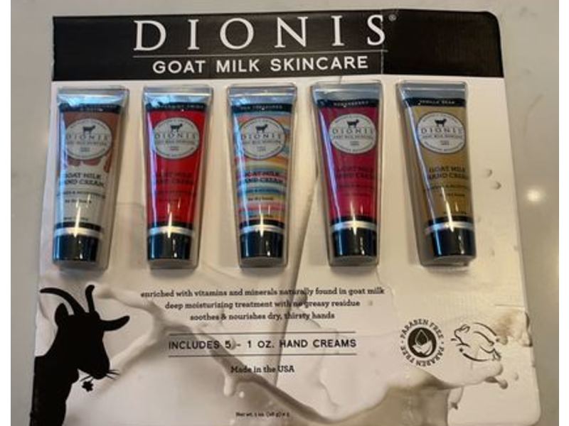 Dionis Goat Milk Hand Cream, 1 oz, 5 Pack