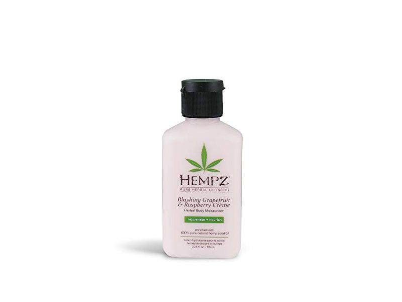 Hempz Blushing Grapefruit & Raspberry Creme Herbal Body Moisturizer Lotion, 2.25 oz