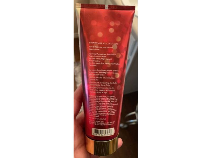 Bath and Body Works Forever Red Luxury Body Cream, 8 oz / 226 g