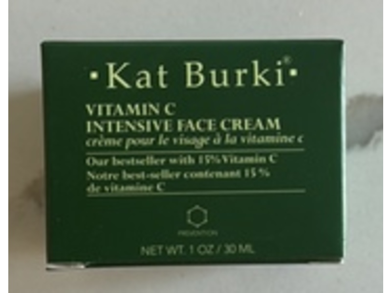 Kat Burki Inensive Face Cream, VItamin C, 1 oz/30 mL