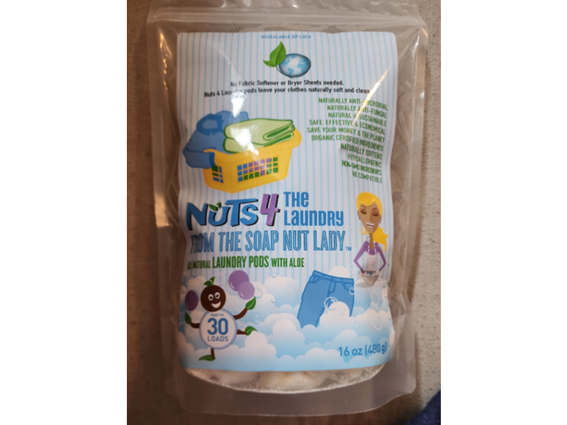 Soap Nut Lady Laundary Pods, Aloe, 30 Loads, 16 oz/480 g