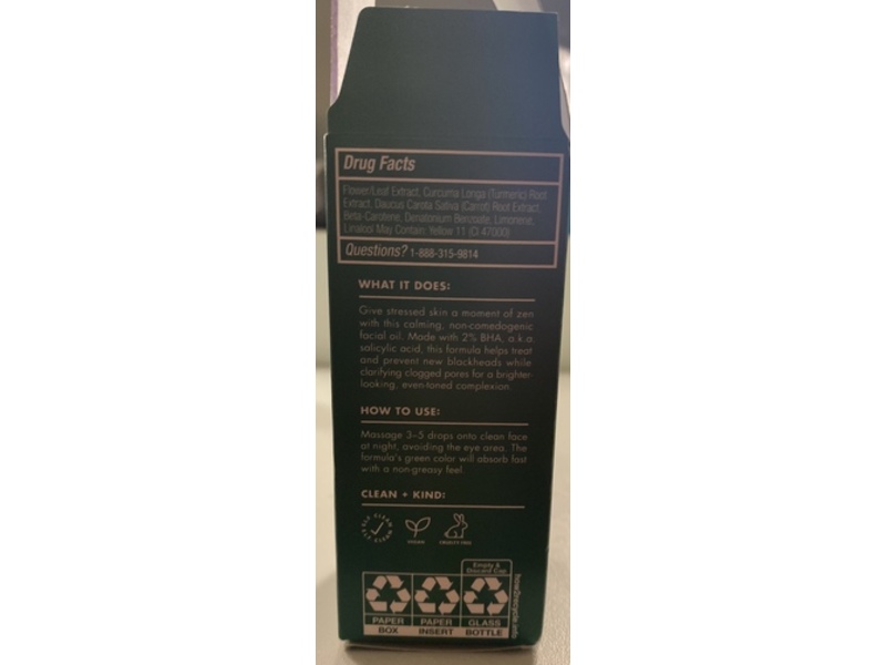e.l.f. Cosmetics Plz Clarify Facial Oil, 2% Salicylic Acid + Aloe Extract, 1 fl oz/30 mL