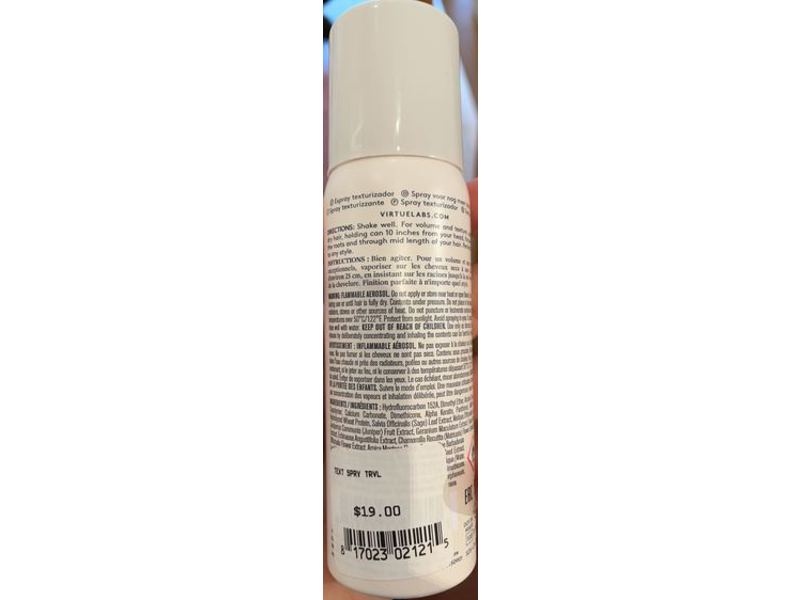 Virtue Create Texturizing Spray, 2.3 oz/65 g