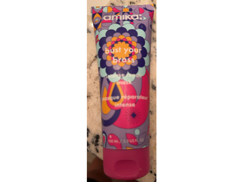 Amika Bust Your Brass Intense Repair Mask, 3.3 fl oz/100 mL