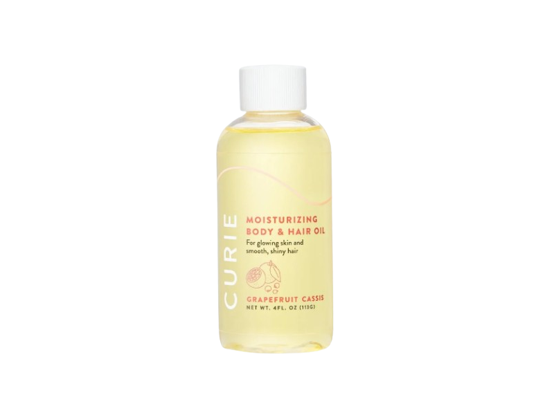 Curie Moisturizing Body & Hair oil, Grapefruit Cassis, 4 fl oz/113 g