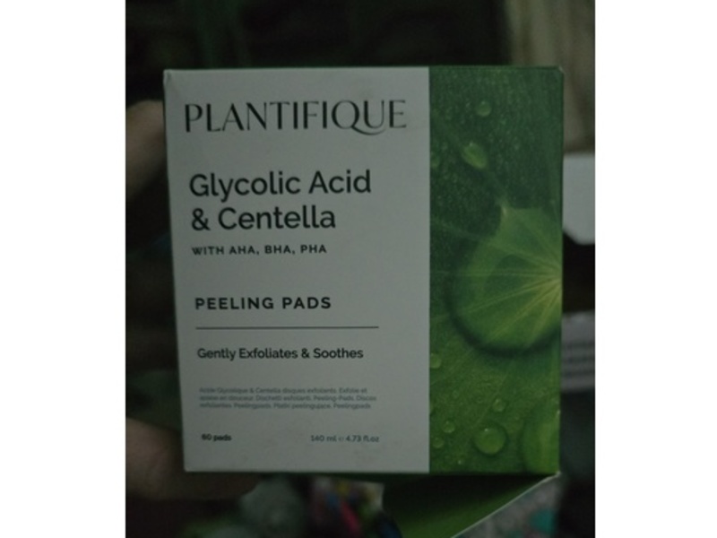 Plantifique Peeling Pads, Glycolic Acid & Centella, 4.73 fl oz/140 mL, 60 Count