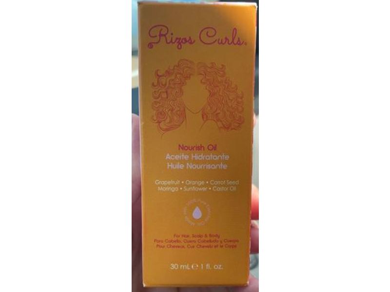 Rizos Curls Nourish Oil, Face, Scalp & Body, 1 fl oz/30 mL
