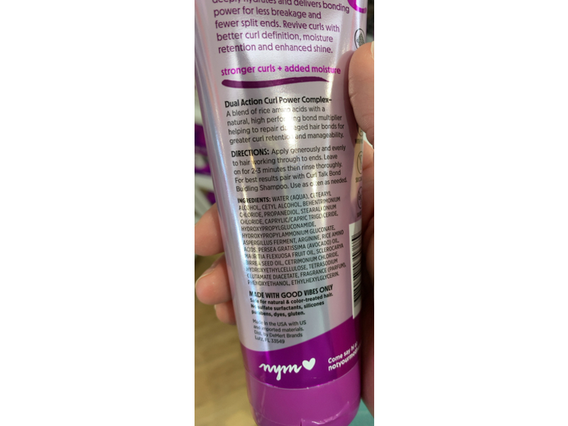 Not Your Mother's Bond Building Curl Talk Conditioner, Stronger Curl, 8 fl oz/237 mL