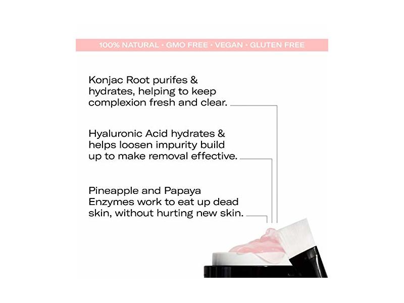 Odacite Pure Elements Bioactive Rose Gommage Baby Soft facial peel, Pineapple + Hyaluronic Acid, 1.69 fl oz / 50 mL