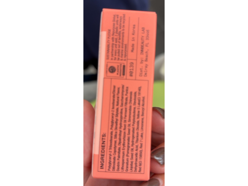 InnBeauty Glaze Lip Oil, Fruit Punch, 0.20 fl oz/6 mL