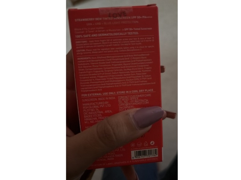 Dot & Key Skincare Strawberry Dew Tinted Sunscreen, SPF 50+, 03 Sand, 50 mL