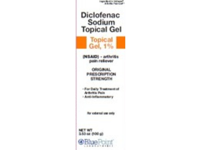 Diclofenac Sodium Topical Gel, 1%, 3.53 oz (100 gm), Blue Point Laboratories (Rx)