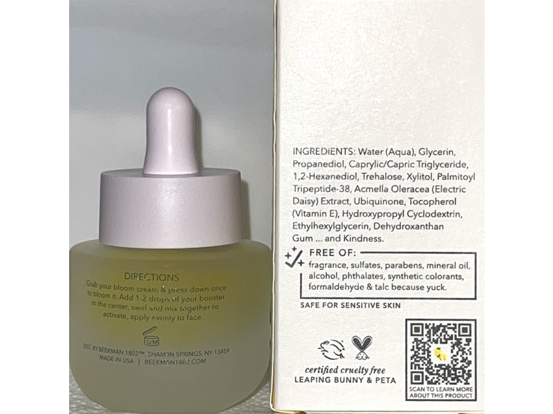 Beekman Collagen Booster Electric Daisy & Peptide Firming Serum, 0.5 fl oz/15 mL