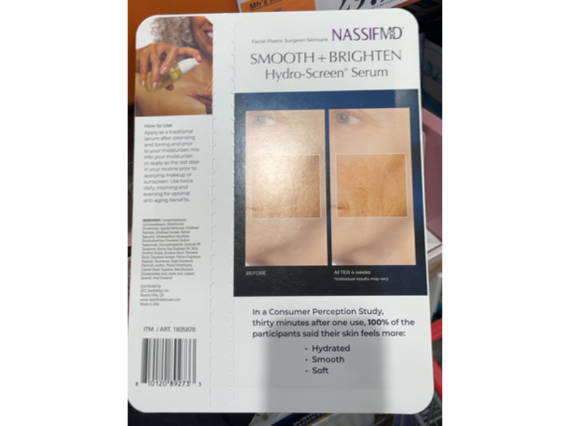 Nassif Md Hydro Screen Serum, Hyaluronic Acid + Retinol & Ceramides, 2 fl oz/60 mL