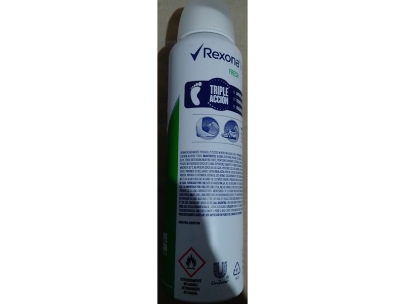 Rexona Efficient Antibacterial Deodorant Foot Spray, Fresh, 88 g/153 mL