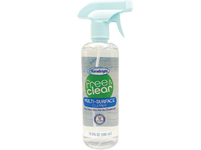 Homebright Free & Clear Multi-Surface Cleaner, 16.9 fl oz/500 mL