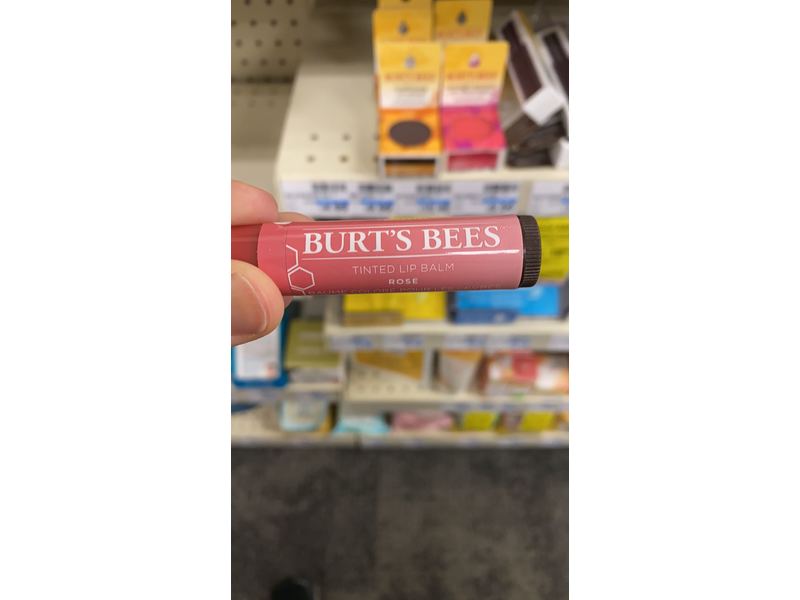 Burt's Bees Tinted Lip Balm, Rose, 0.15 oz/4.25 g