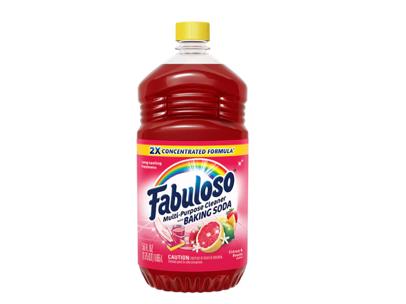Fabuloso Multi-Purpose Cleanser Baking Soda, Citrus & Fruits Scent, 56 fl oz/1.65 L, Pack Of 6