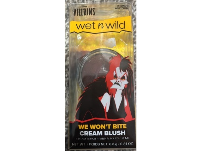 wet n wild Disney Villains We Won't Bite Cream Blush, Wretched, 0.24 oz/6.8 g