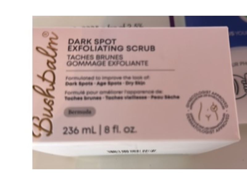 Bushbalm Dark Spot Exfoliating Scrub, Bermuda, 8 fl oz/236 mL