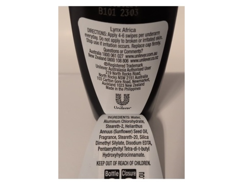 Lynx Africa Anti Sweat Antiperspirant, Squeezed Mandarin & Sandalwood, 50 mL