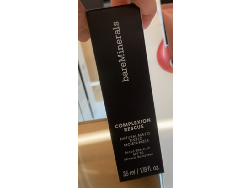 BareMinerals Complexion Rescue Natural Matte Tinted Moisturizer, SPF 30, Birch 1.5, 1.18 fl oz/35mL