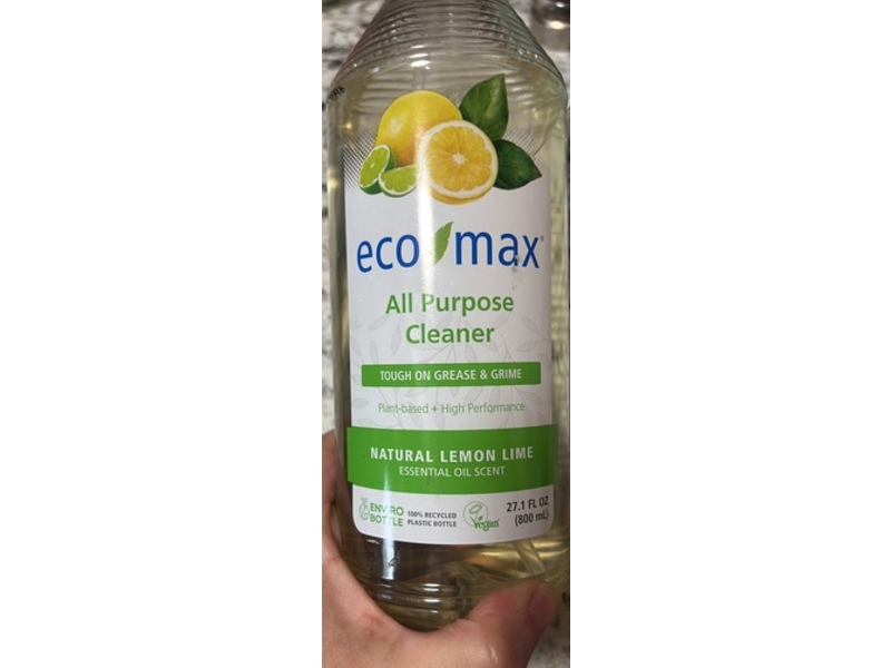 Eco-Max All Purpose Cleaner, Natural Lemon Lime, 27.1 fl oz/800 mL