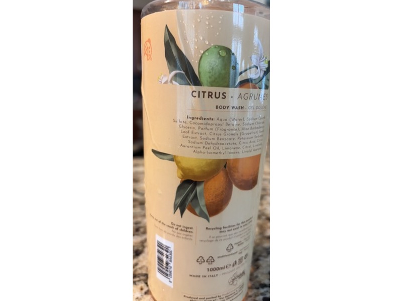 Alchimia Refreshing Body Wash, Citrus, 33.8 fl oz/1000 mL