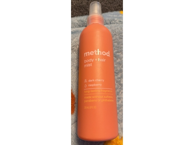 Method Body + Hair Mist, Dark Cherry + Raspberry, 8 fl oz/236 mL