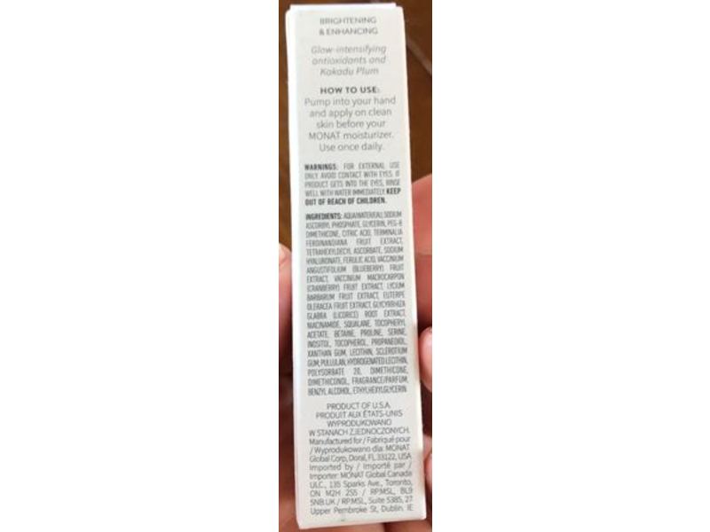 Monat C Radiance Illuminating Serum, 0.27 fl oz/8 ml