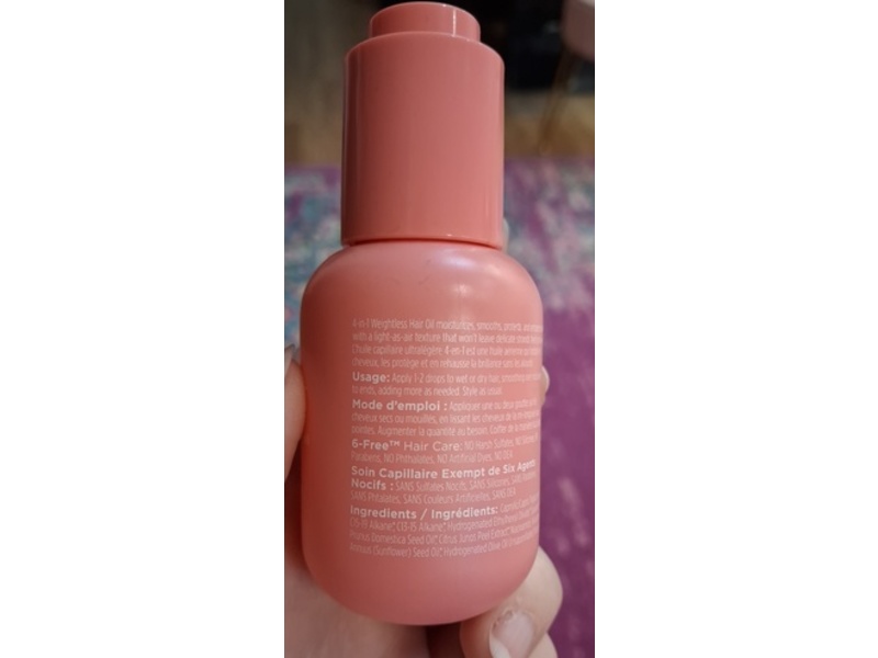 Briogeo Style + Treat 4-In-1 Weightless Hair Oil, 1.5 fl oz/45 mL