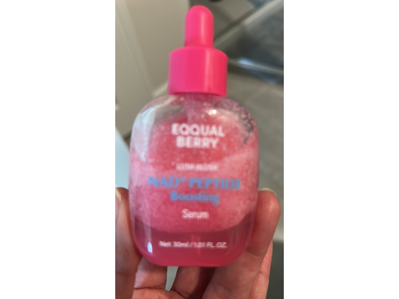 EQQUALBERRY NAD+ Peptide Boosting Serum, Lush Blush, 1.01 fl oz/30 mL