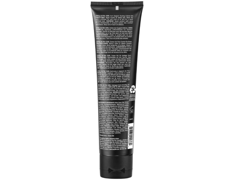 SexyHair Style Ultra Curl Support Styling Creme-Gel, 5.1 fl oz/150 mL