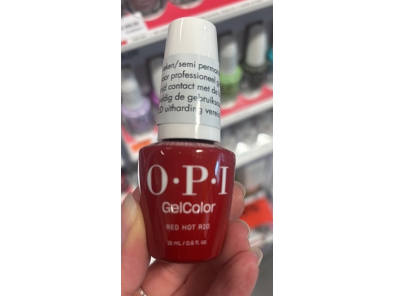 OPI GelColor, Red Hot Rio, 0.5 fl oz/15 mL