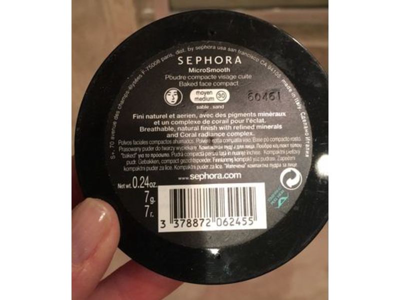 Sephora Collection Microsmooth Baked Face Compact, Medium Sand, 0.24 oz/7 g