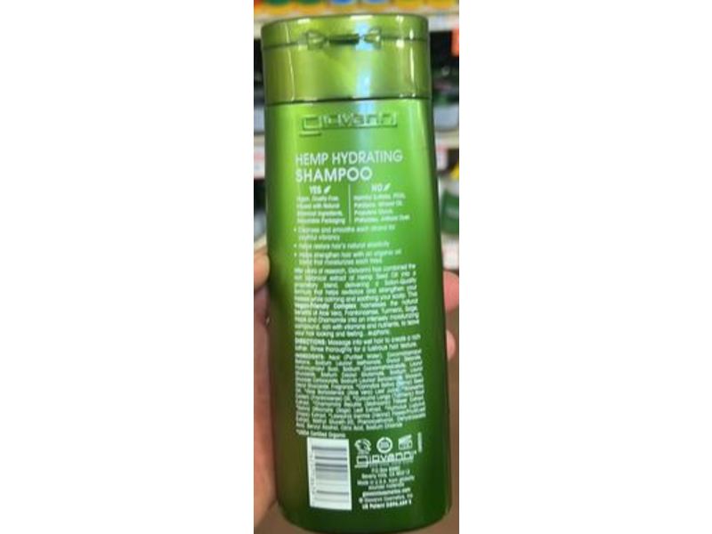 Giovanni Hemp Hydrating Shampoo, 8.5 fl oz/250 mL